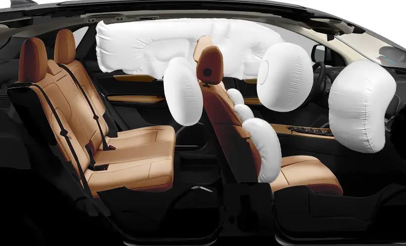 Hệ thống 11 túi khí tại đại lý Toyota Vinh